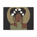 Floral Halo Woman – Canvas Art