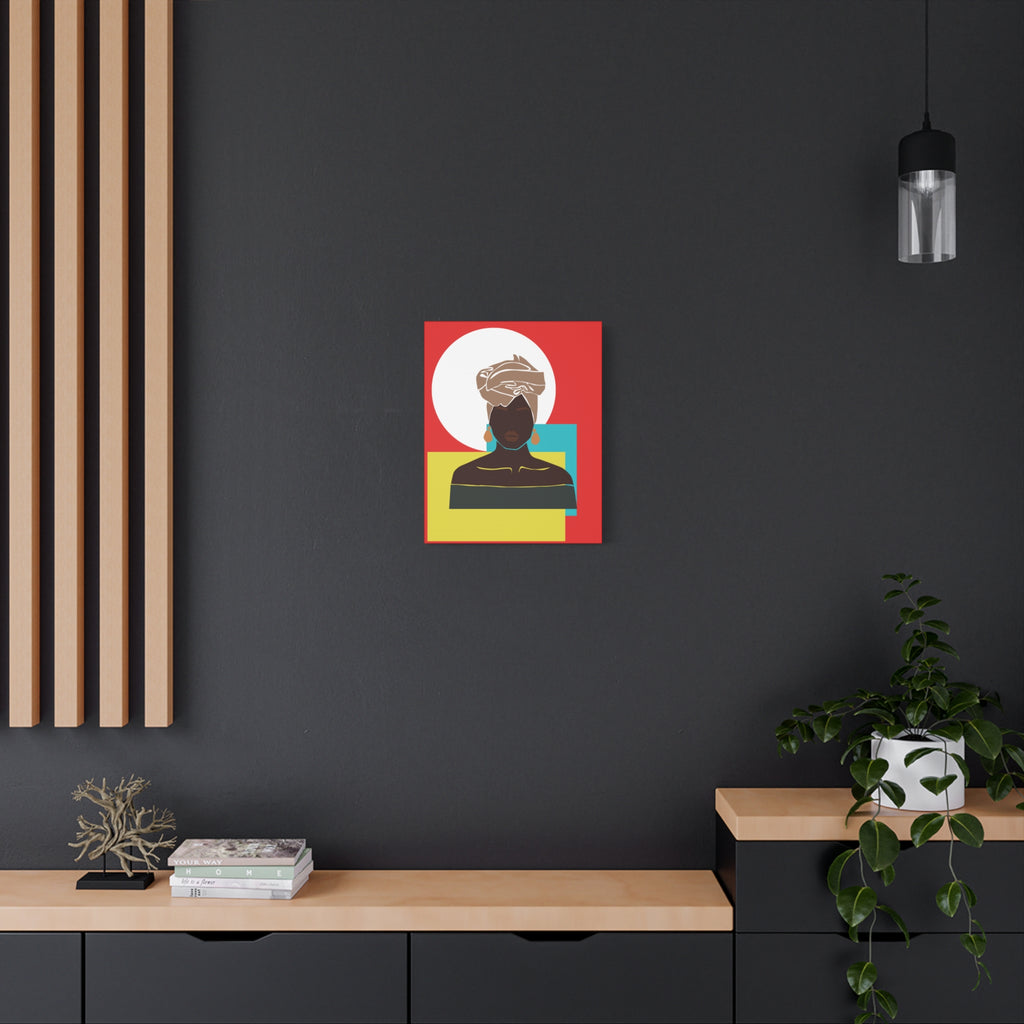 Headwrap Woman — Canvas Art