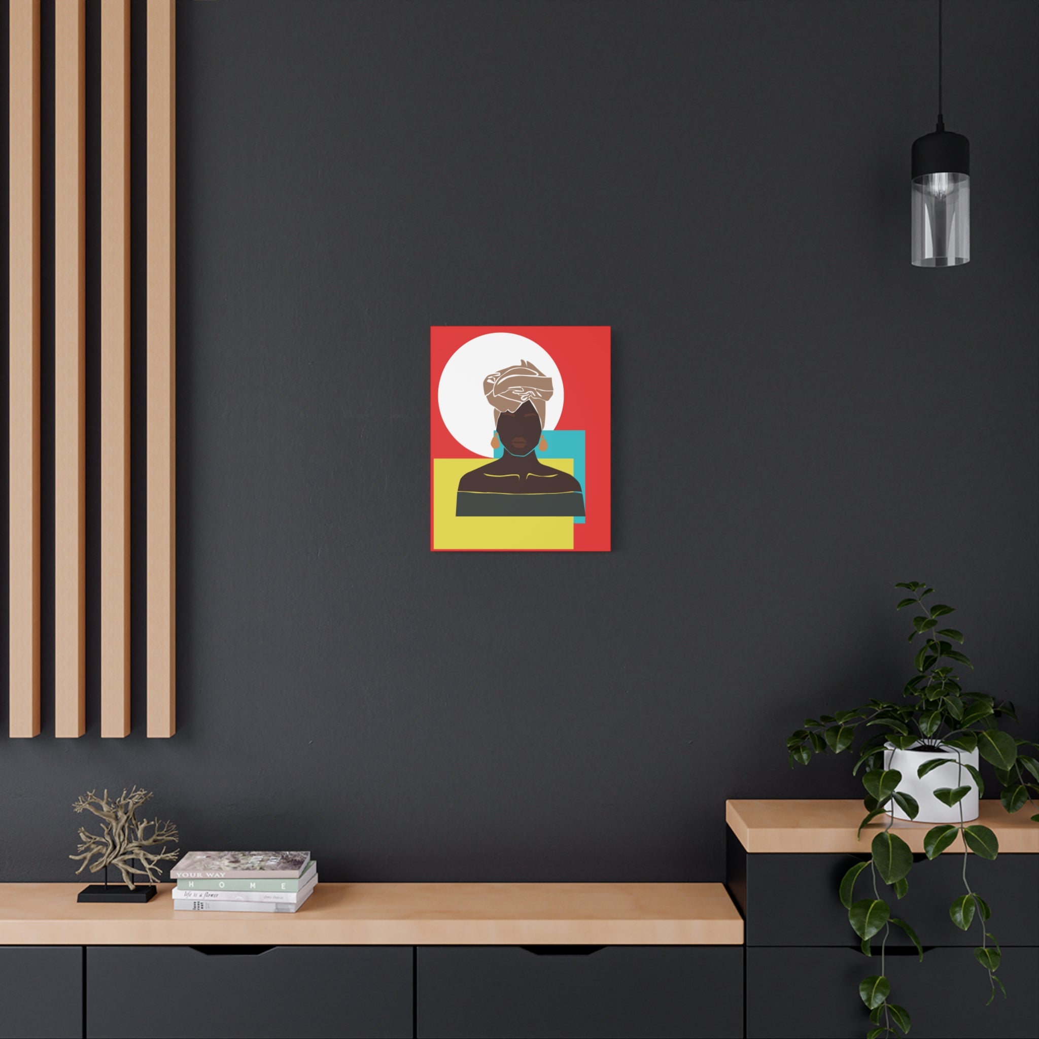 Headwrap Woman — Canvas Art