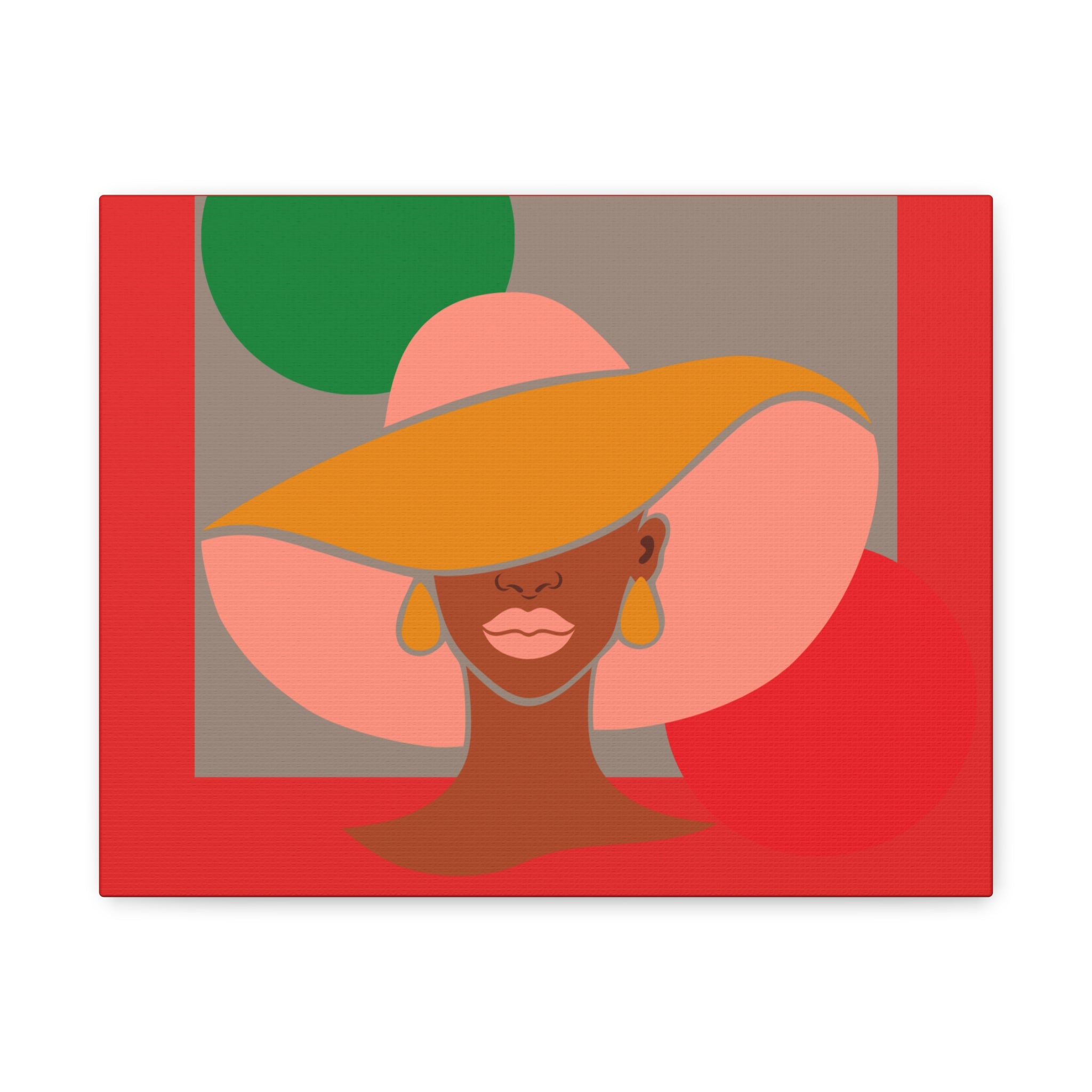 Hat Woman — Canvas Art