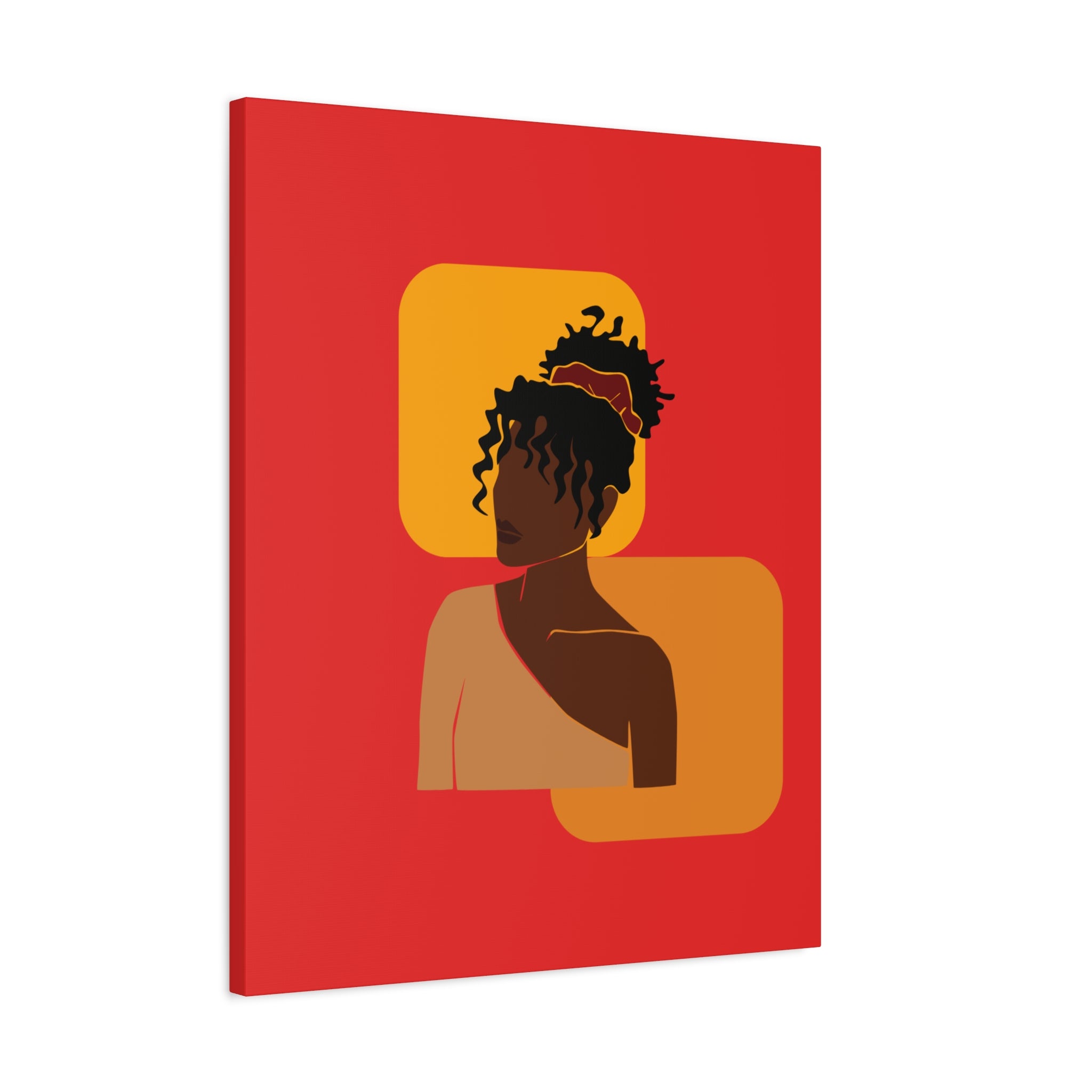 Afrocentric Black Woman - Canvas Art