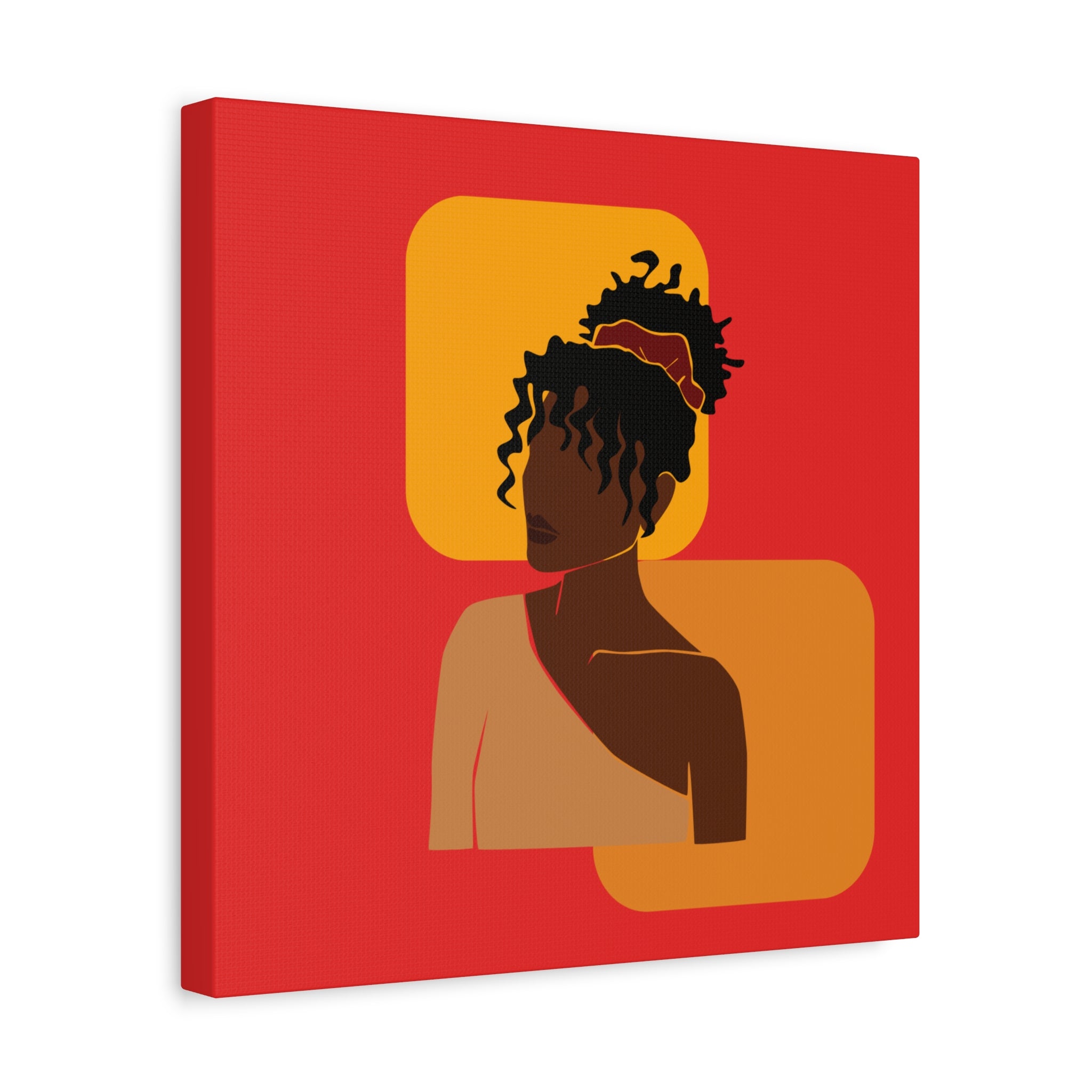 Afrocentric Black Woman - Canvas Art