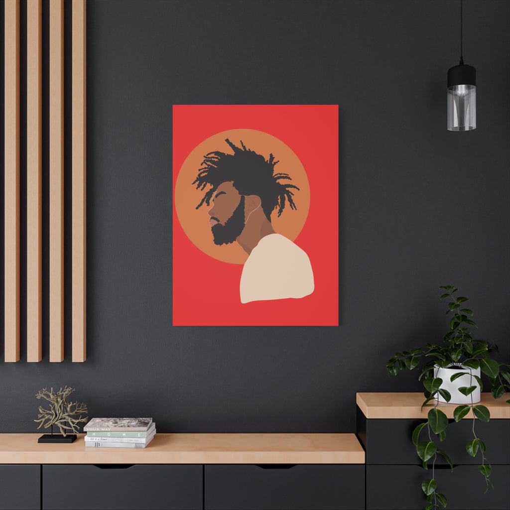 Male with Brown Sun — Canvas Art