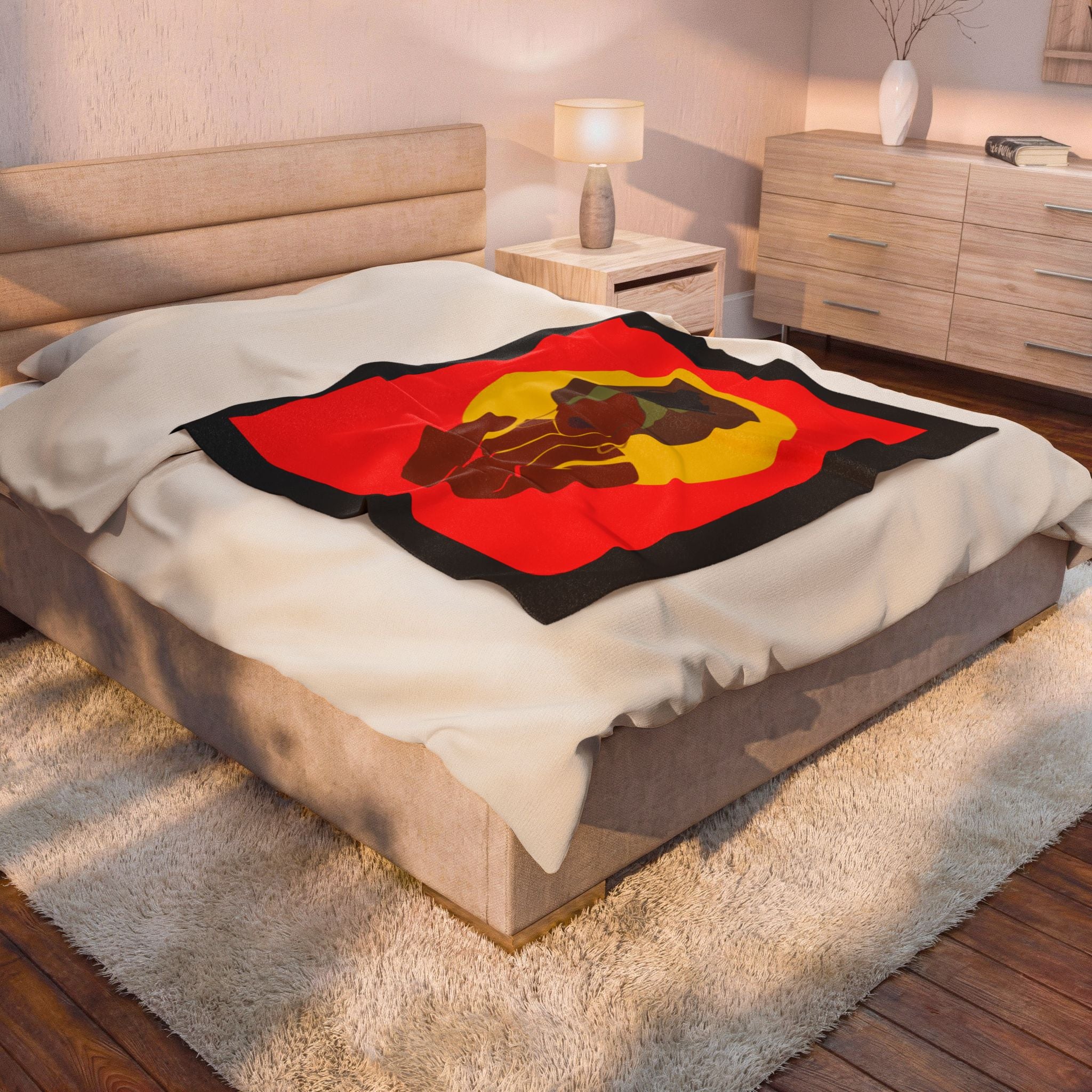 Afro Halo Woman - Blanket
