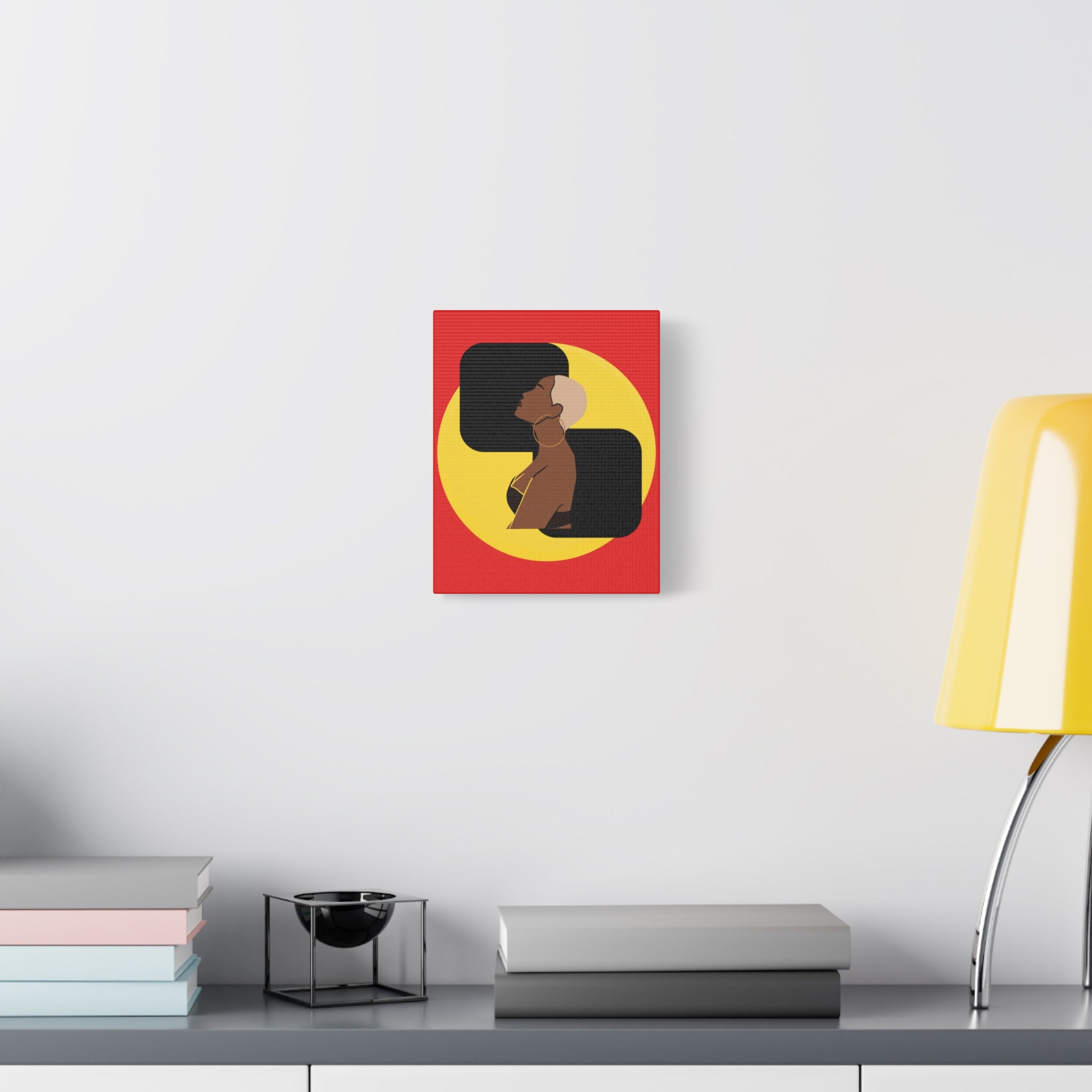 Bold Yellow and Black Woman – Canvas Art