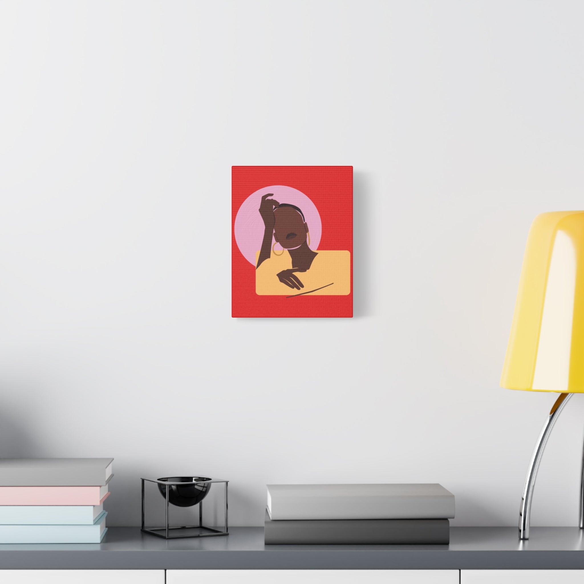 Abstract Afrocentric Portrait - Canvas Art