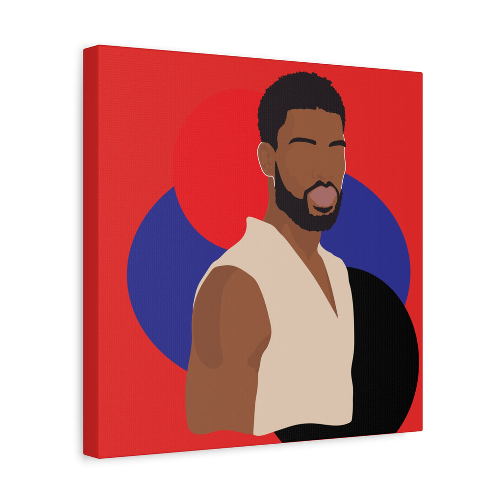 Minimalist Afro Male – Canvas Art