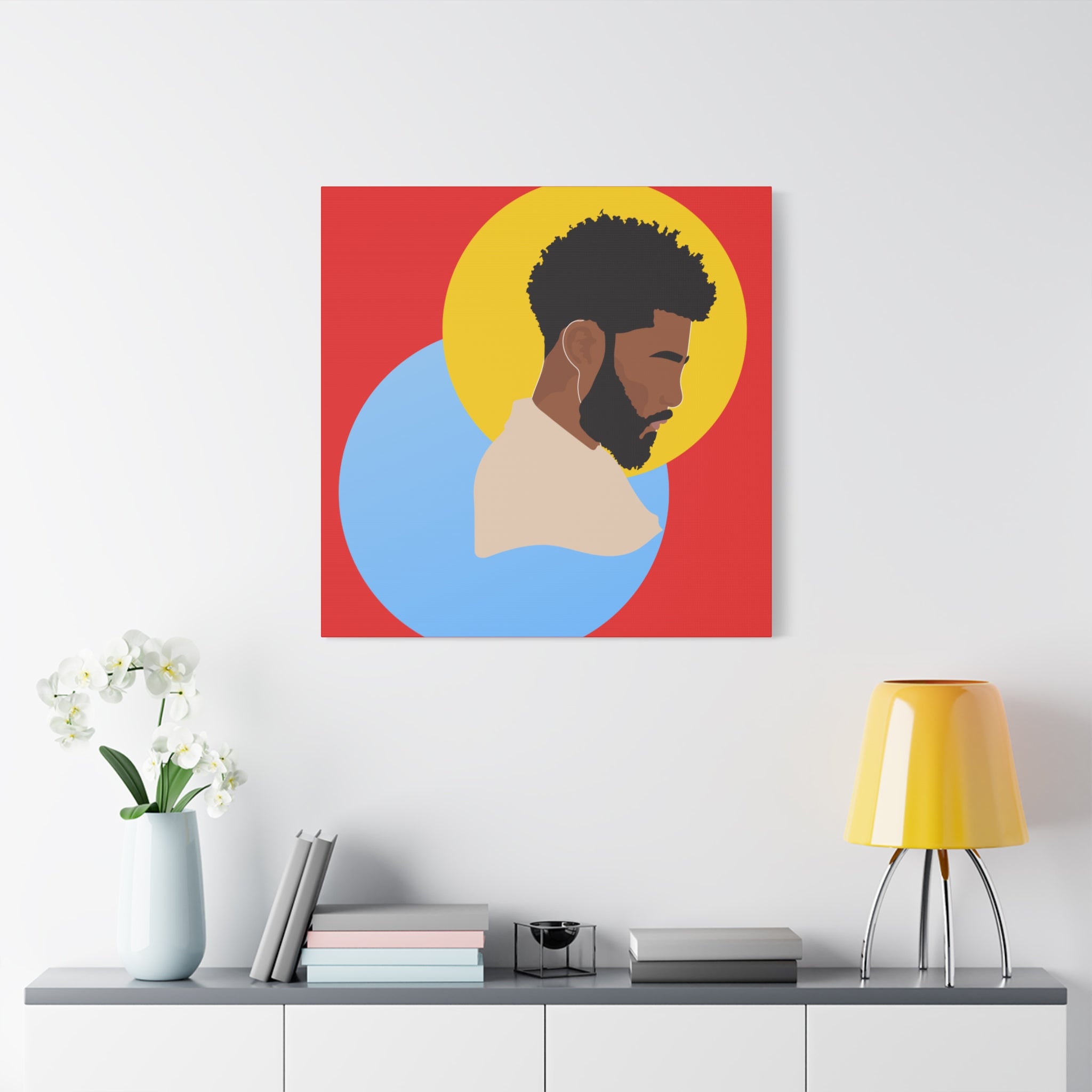 Male Silhouette — Canvas Art
