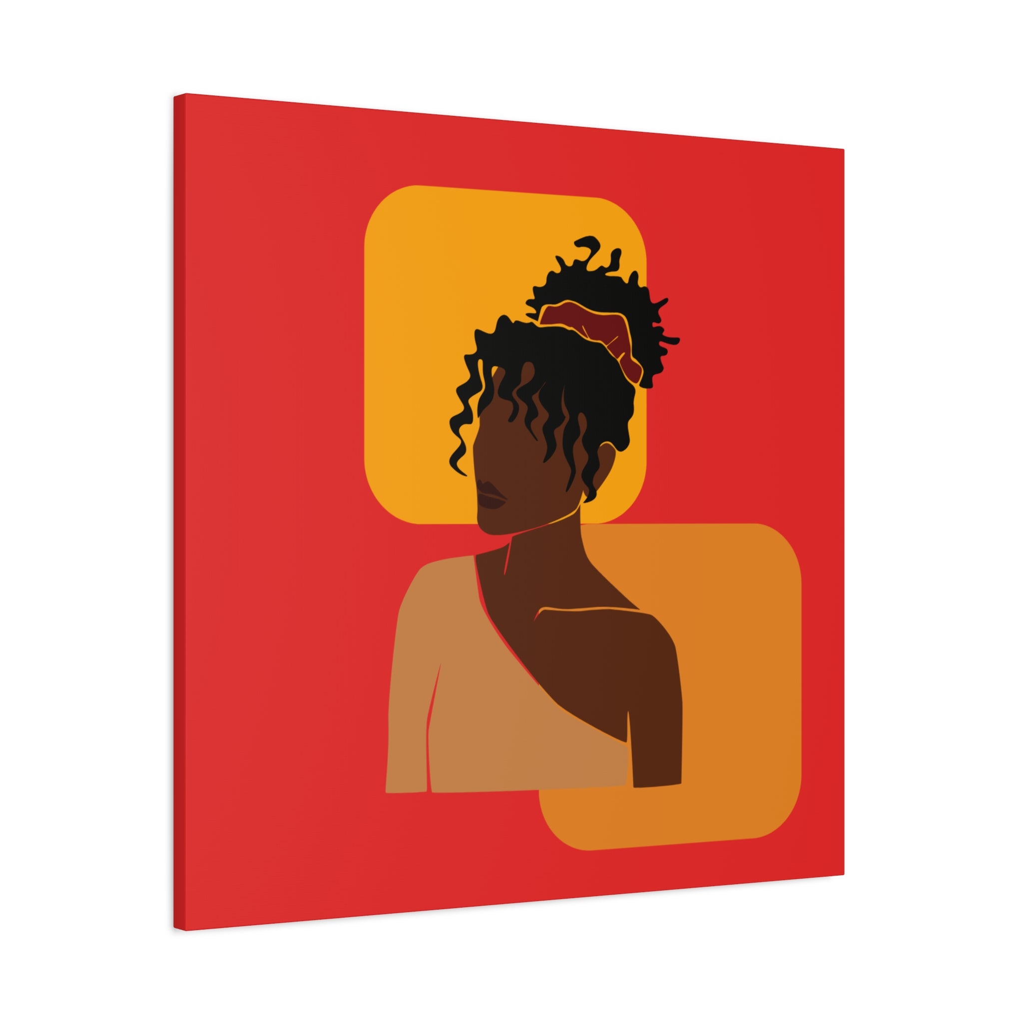 Afrocentric Black Woman - Canvas Art