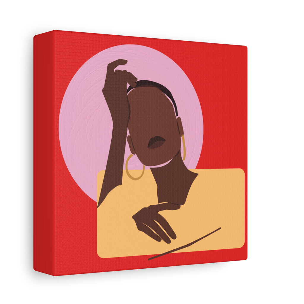 Abstract Afrocentric Portrait - Canvas Art