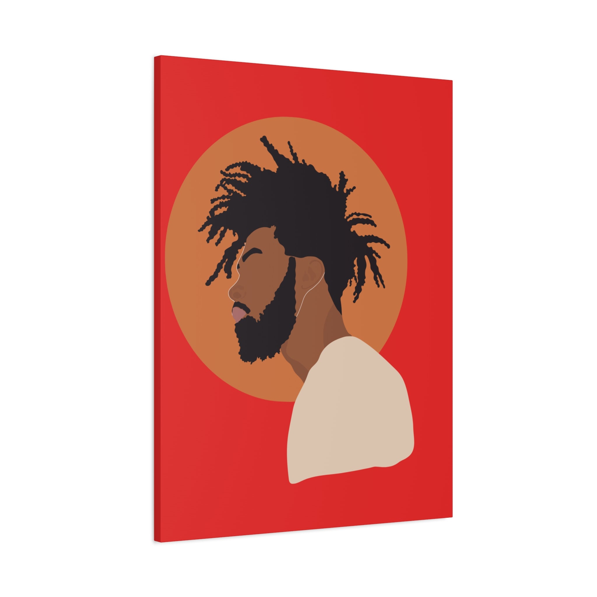 Male with Brown Sun — Canvas Art