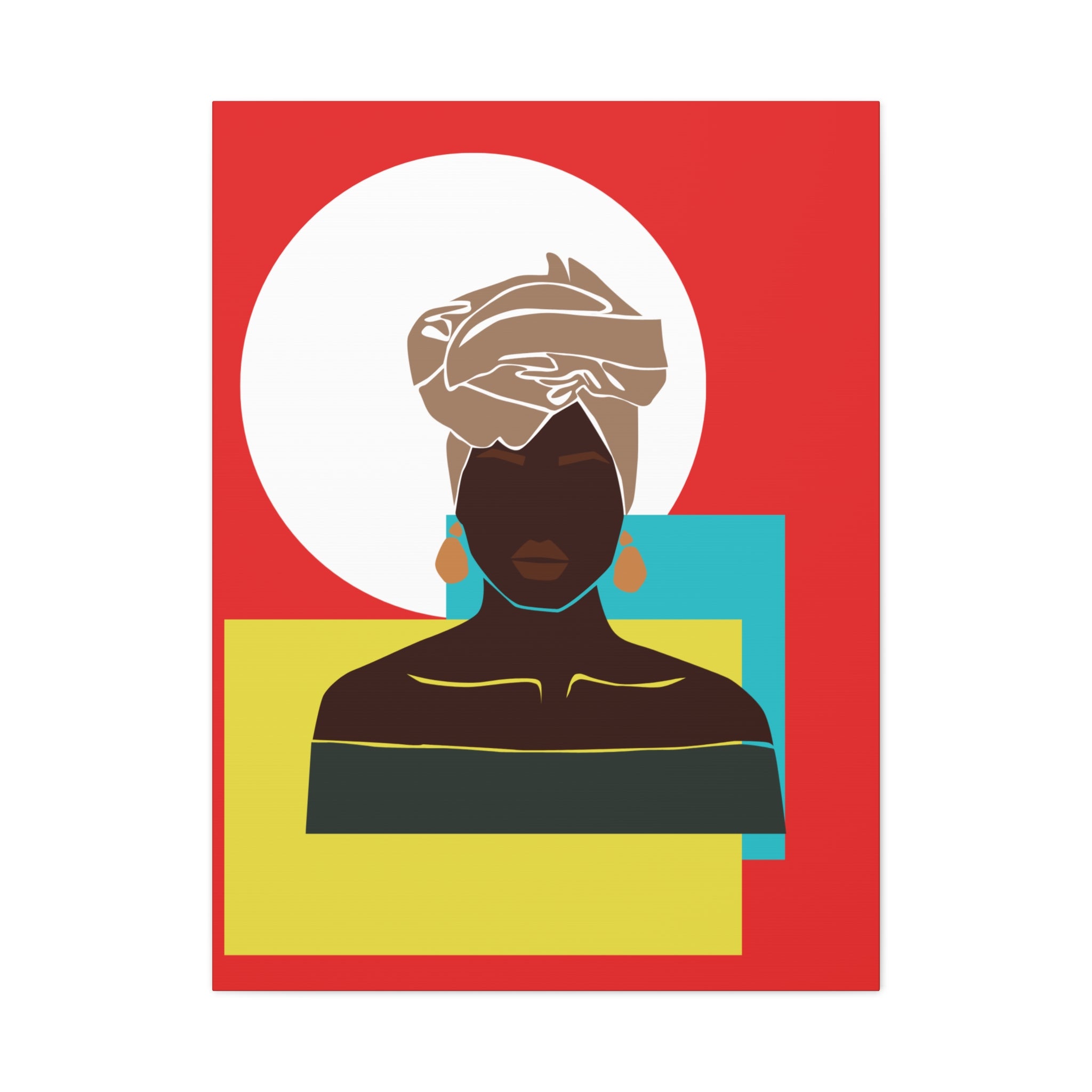 Headwrap Woman — Canvas Art
