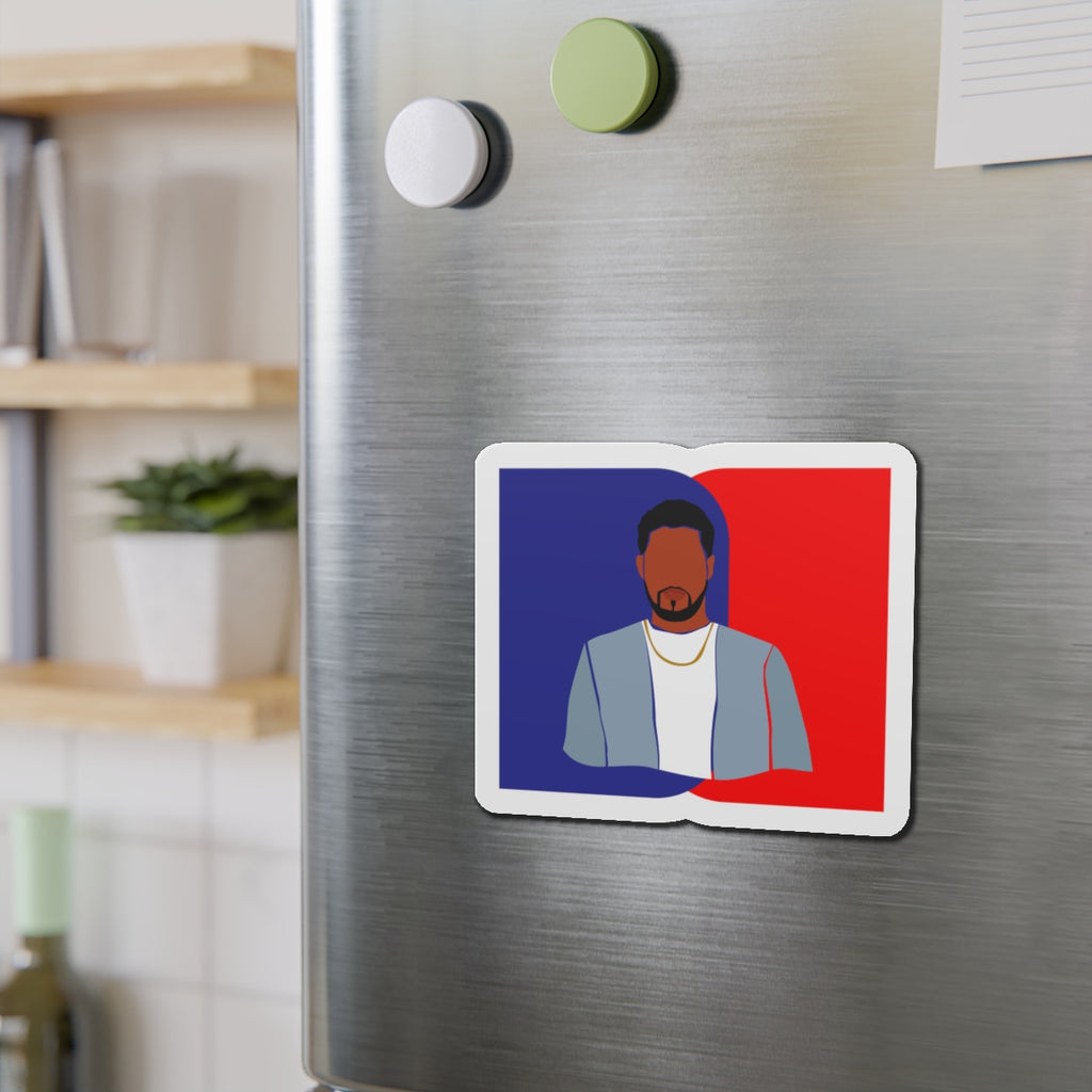 Minimalist Male Blue & Red — Magnet