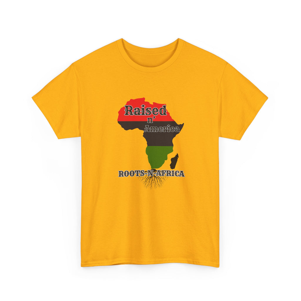 Raised in America Roots in Africa — Tee Shirt