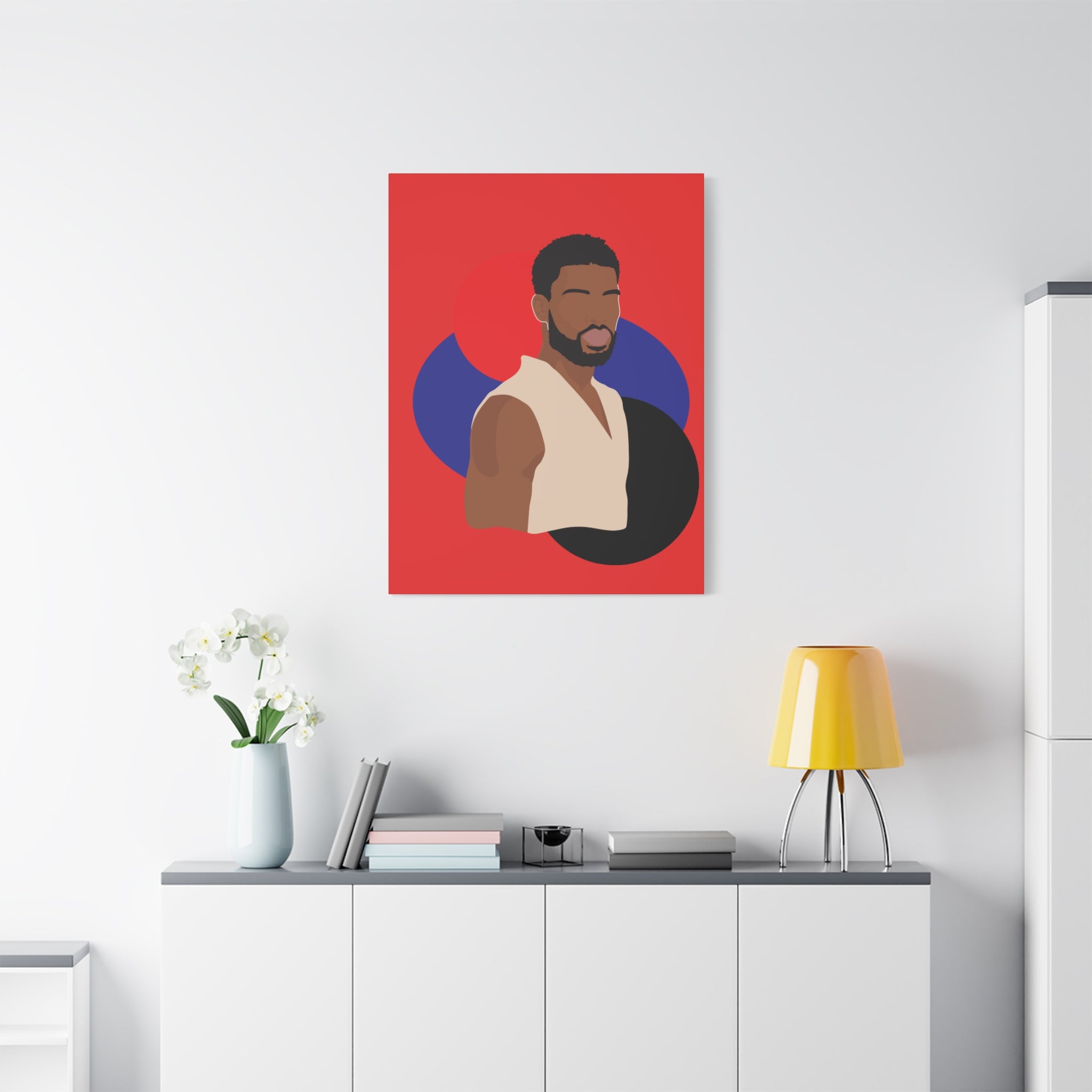 Minimalist Afro Male – Canvas Art