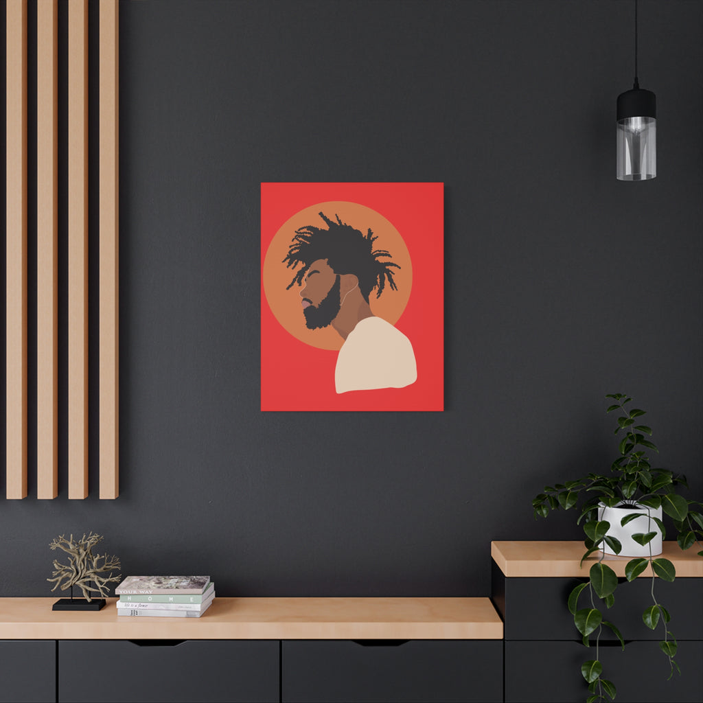 Male with Brown Sun — Canvas Art