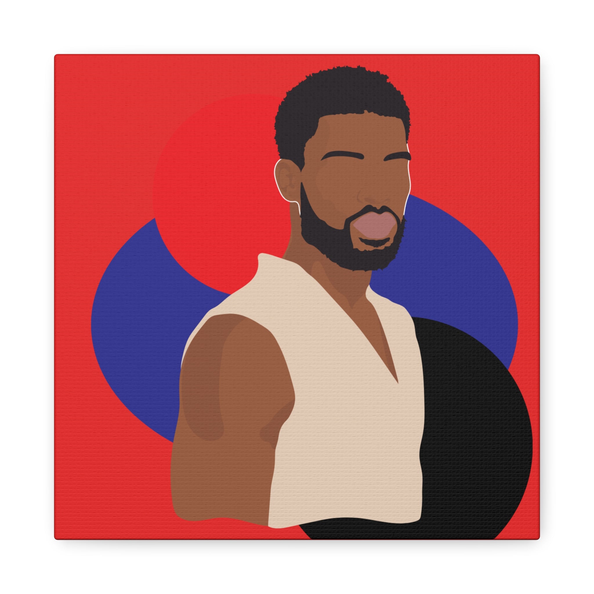 Minimalist Afro Male – Canvas Art