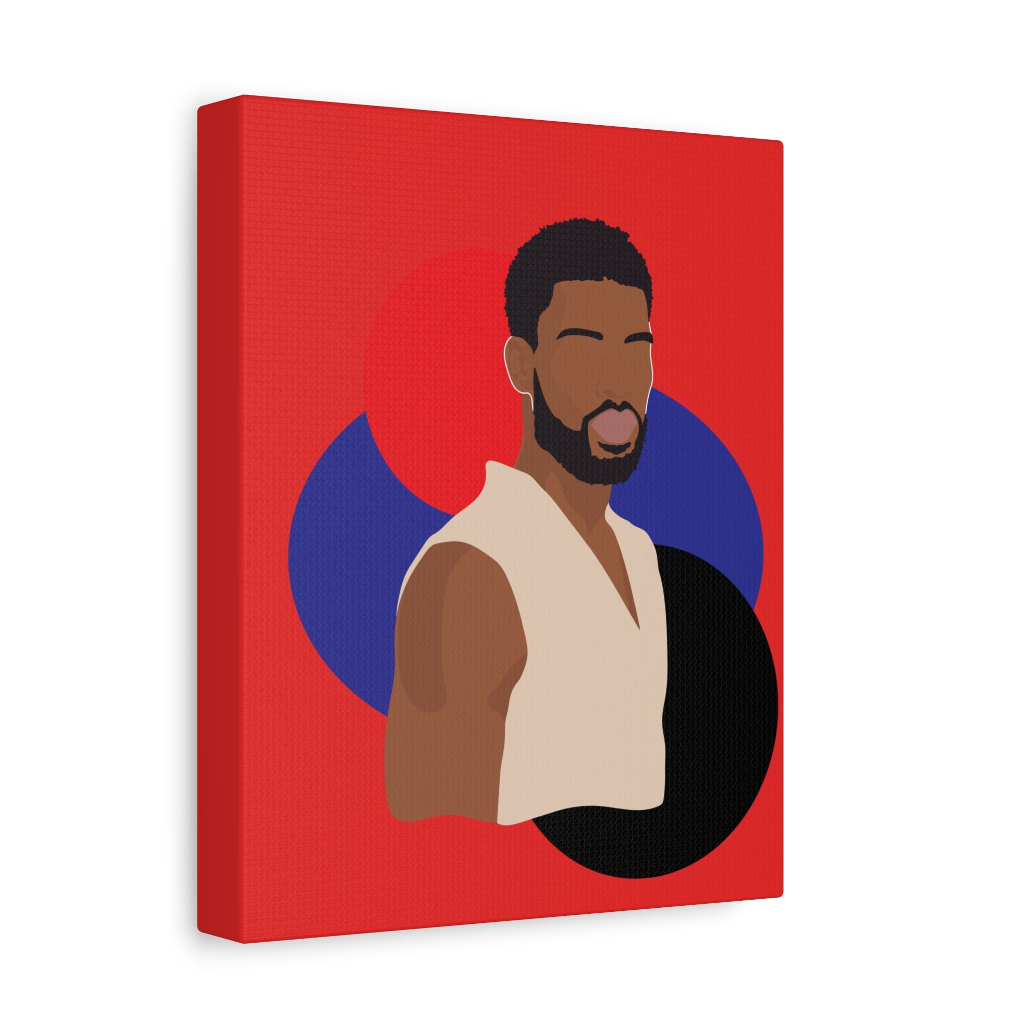 Minimalist Afro Male – Canvas Art