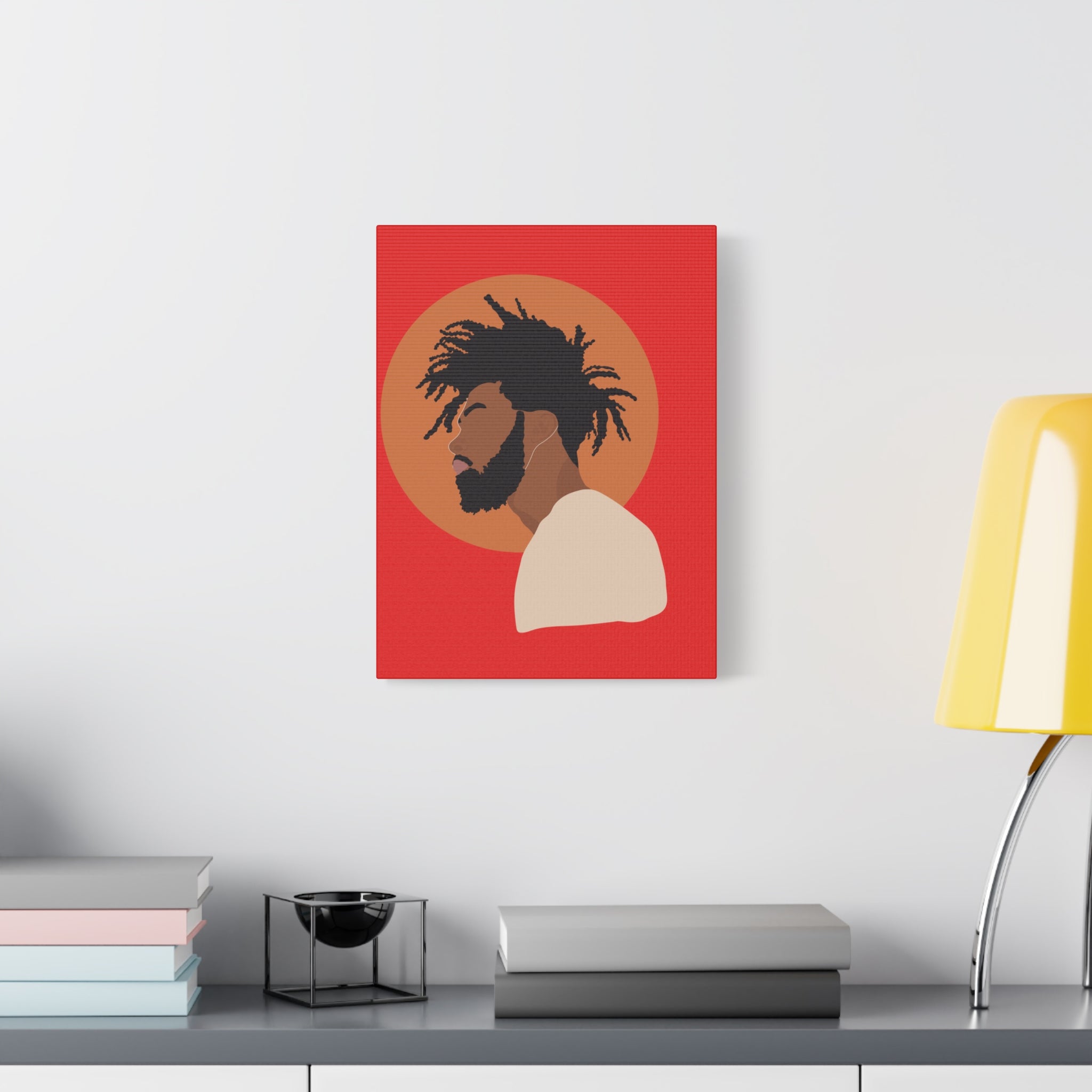 Male with Brown Sun — Canvas Art