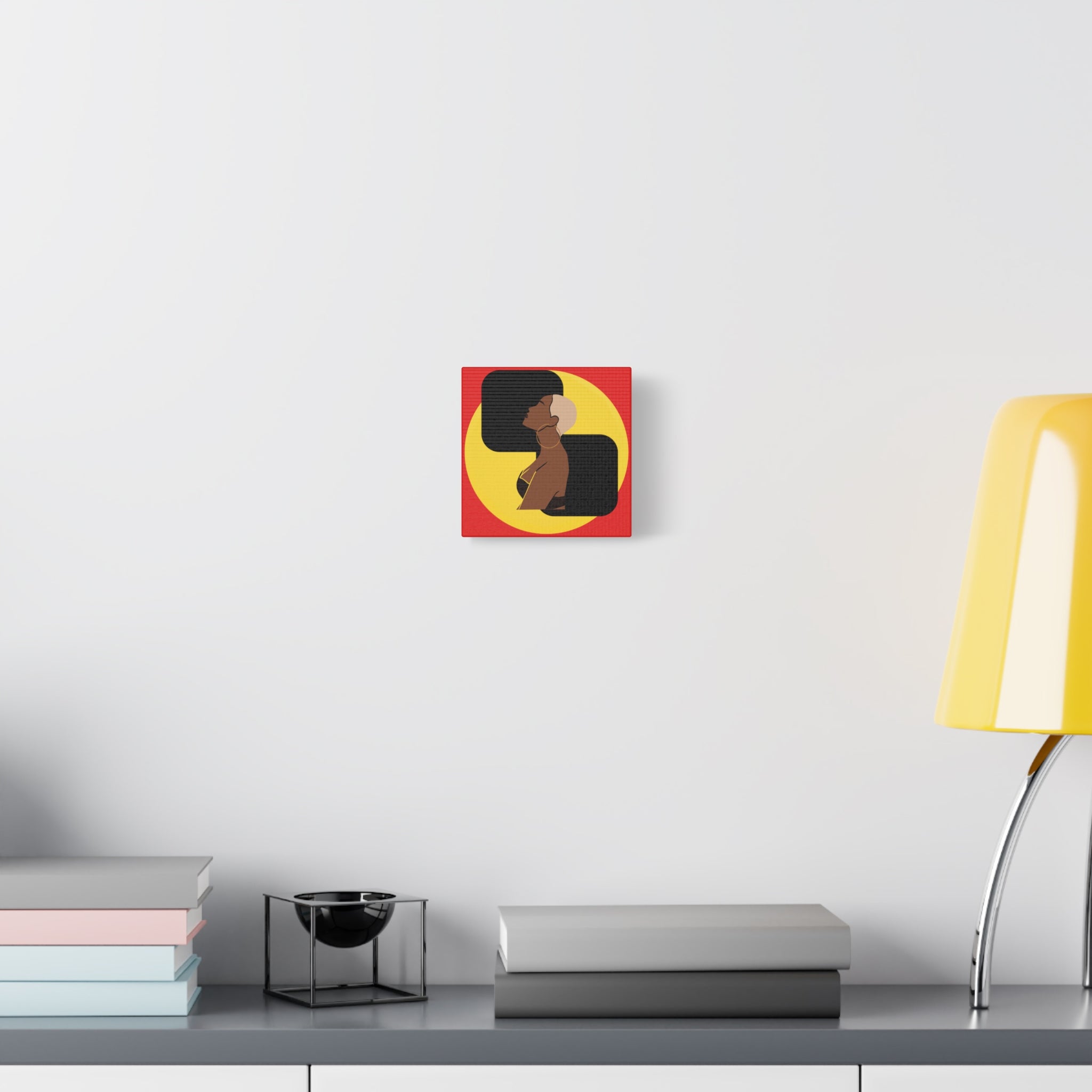 Bold Yellow and Black Woman – Canvas Art