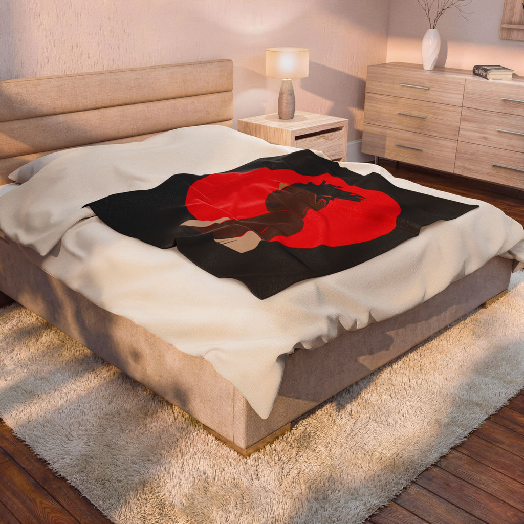 Bold Red Woman - Blanket