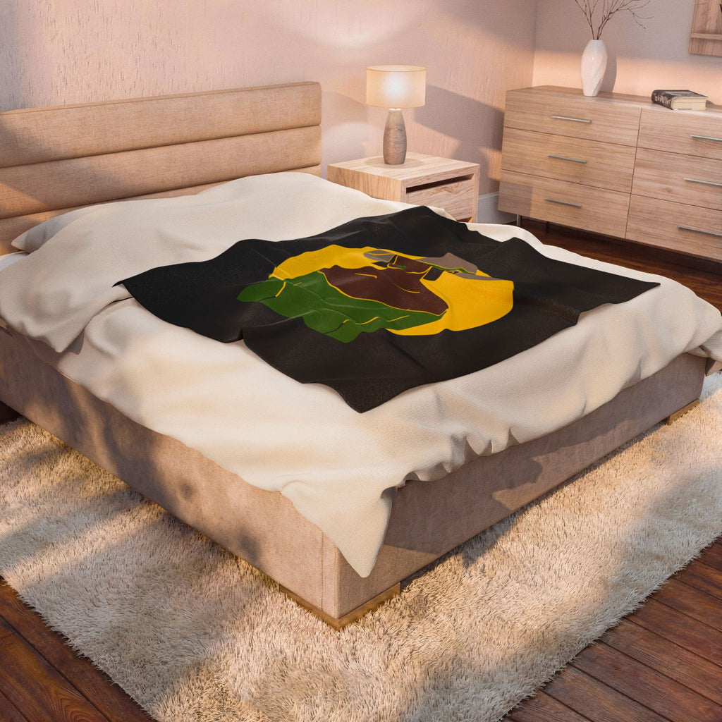 Stylish Lady Portrait — Blanket
