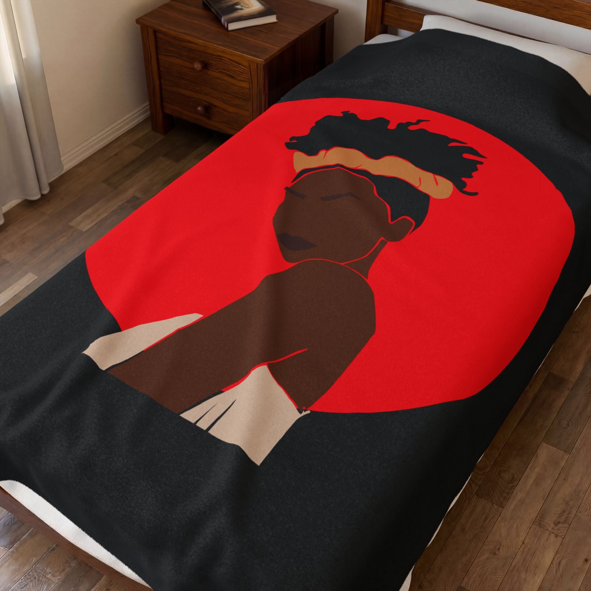 Bold Red Woman - Blanket