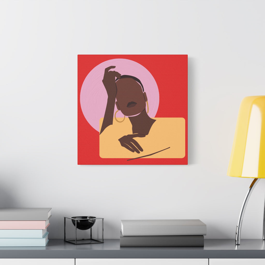 Abstract Afrocentric Portrait - Canvas Art