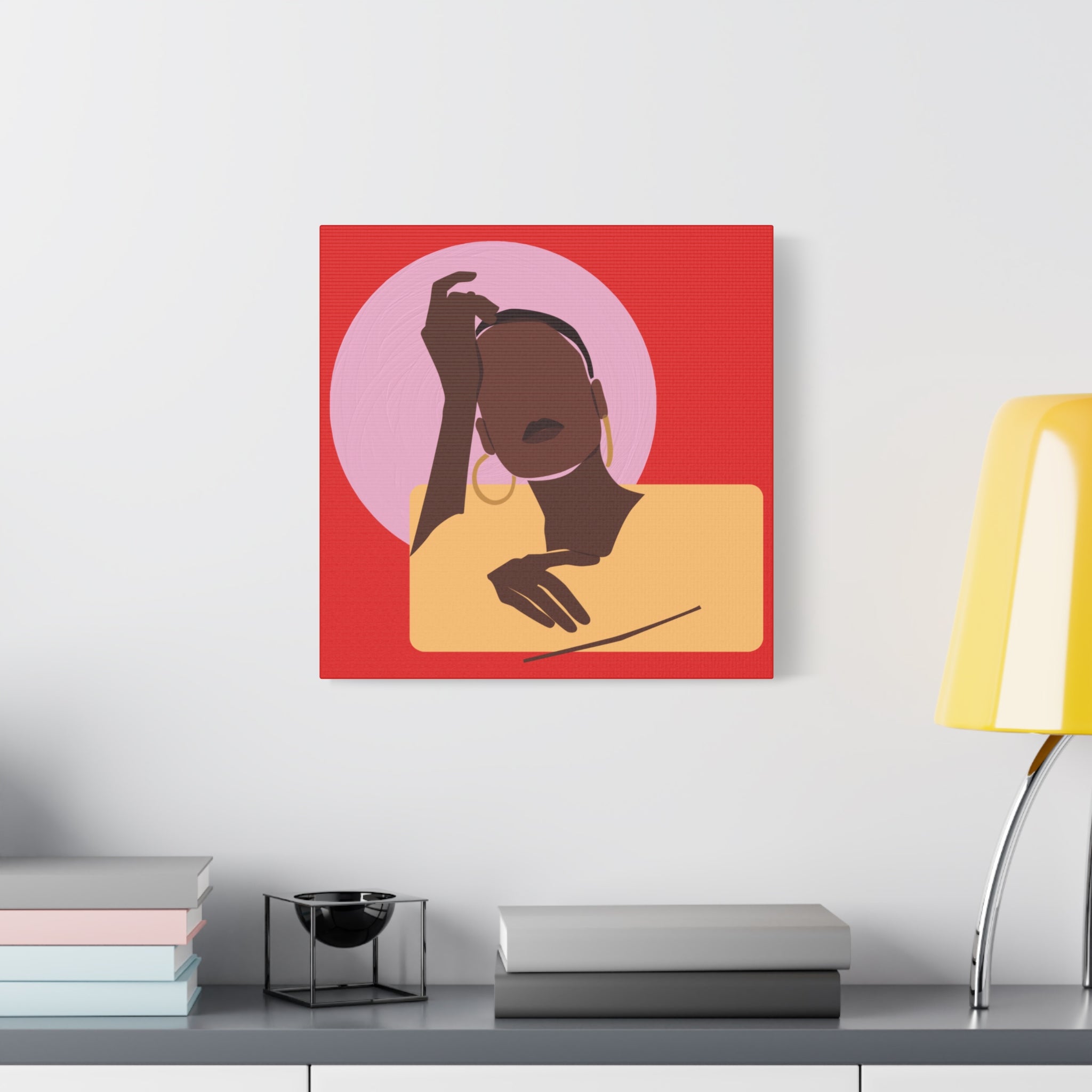 Abstract Afrocentric Portrait - Canvas Art