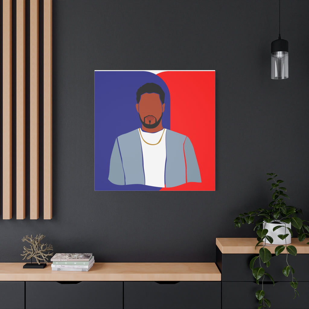 Abstract Male Figure - Canvas Art