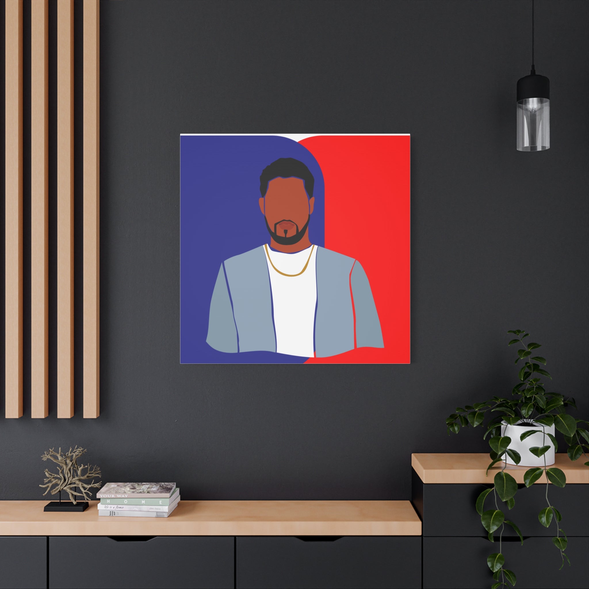 Abstract Male Figure - Canvas Art