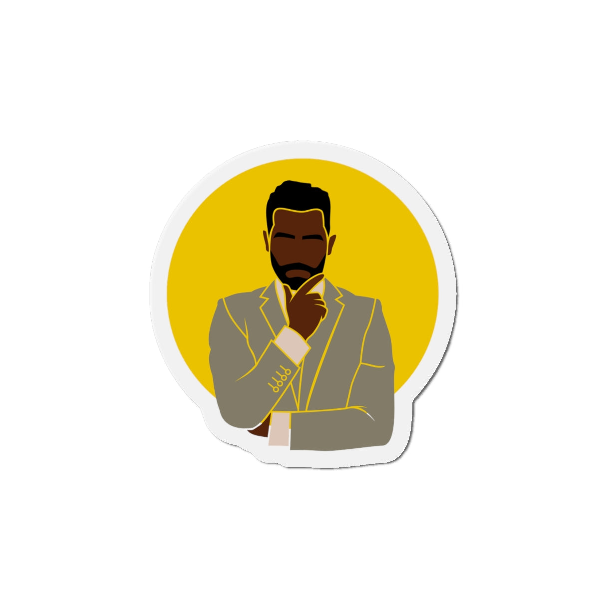 Modern Dapper Gentleman —Magnet