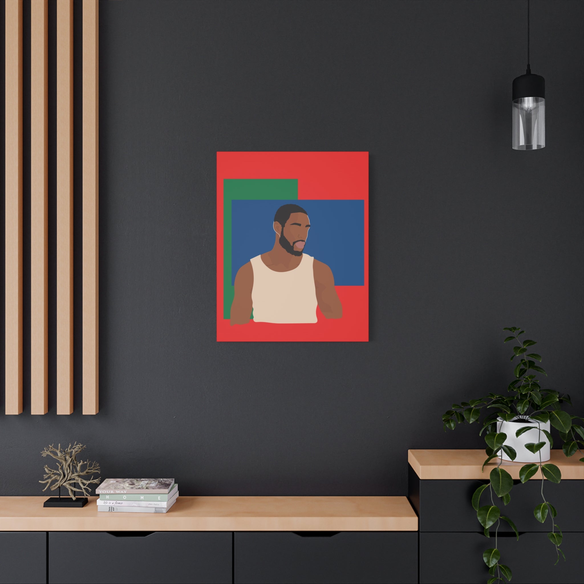 Modern Minimalist Bold Color Block -  Canvas Art