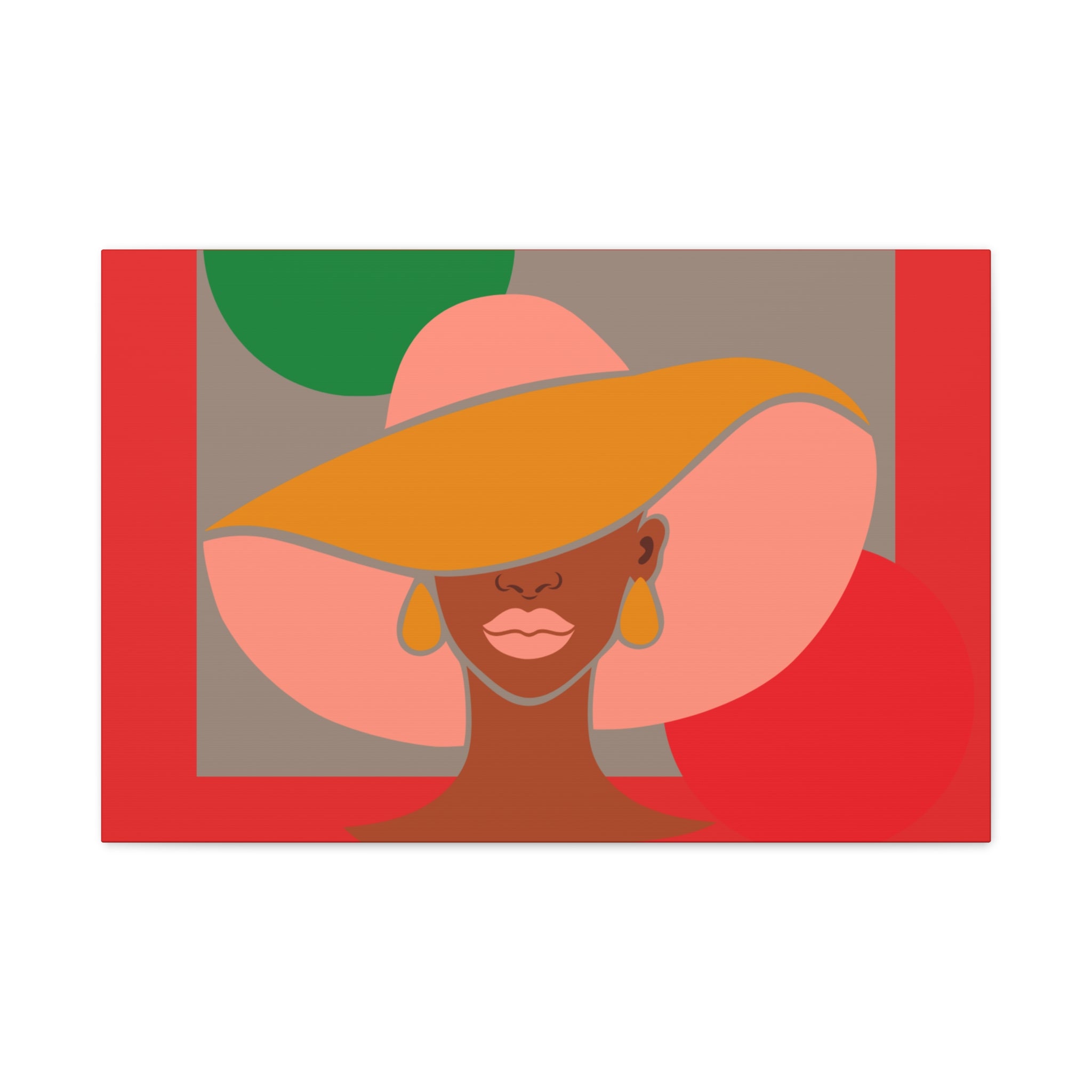 Hat Woman — Canvas Art
