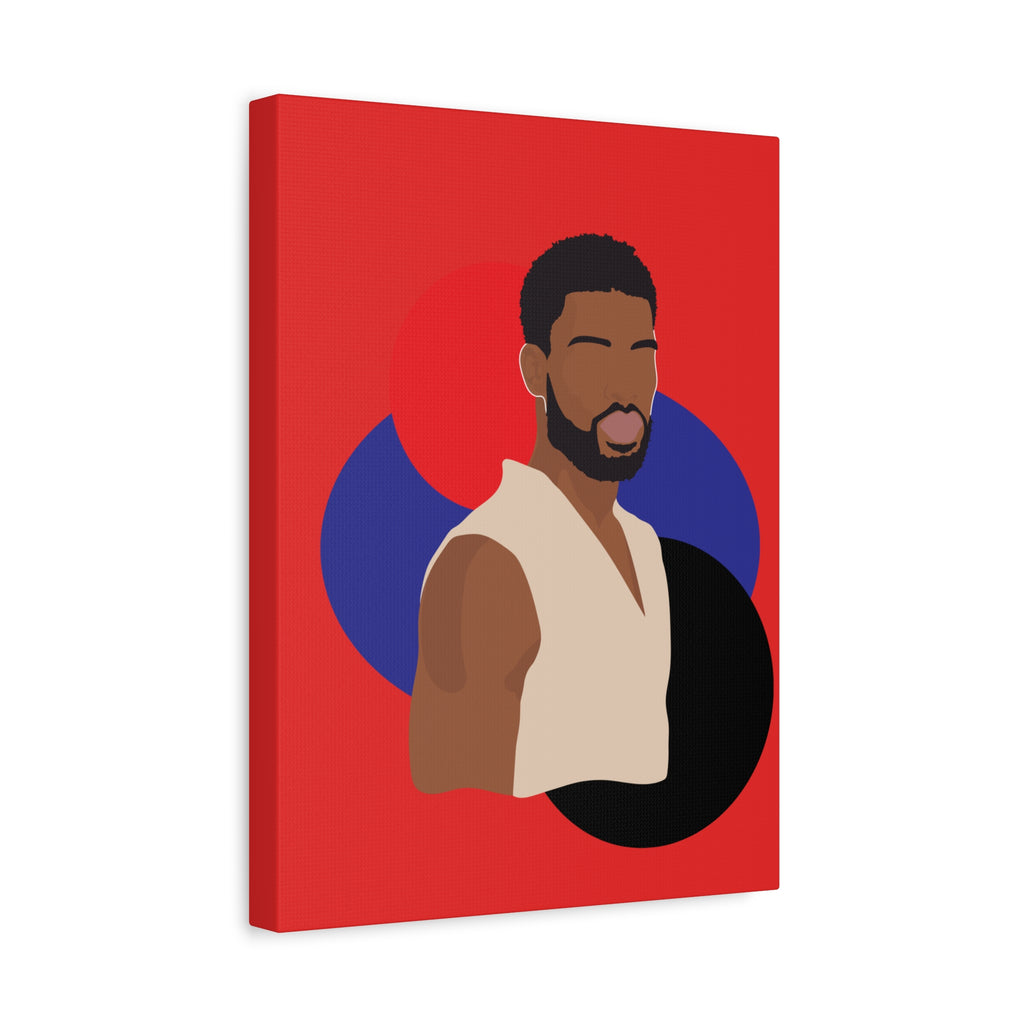 Minimalist Afro Male – Canvas Art