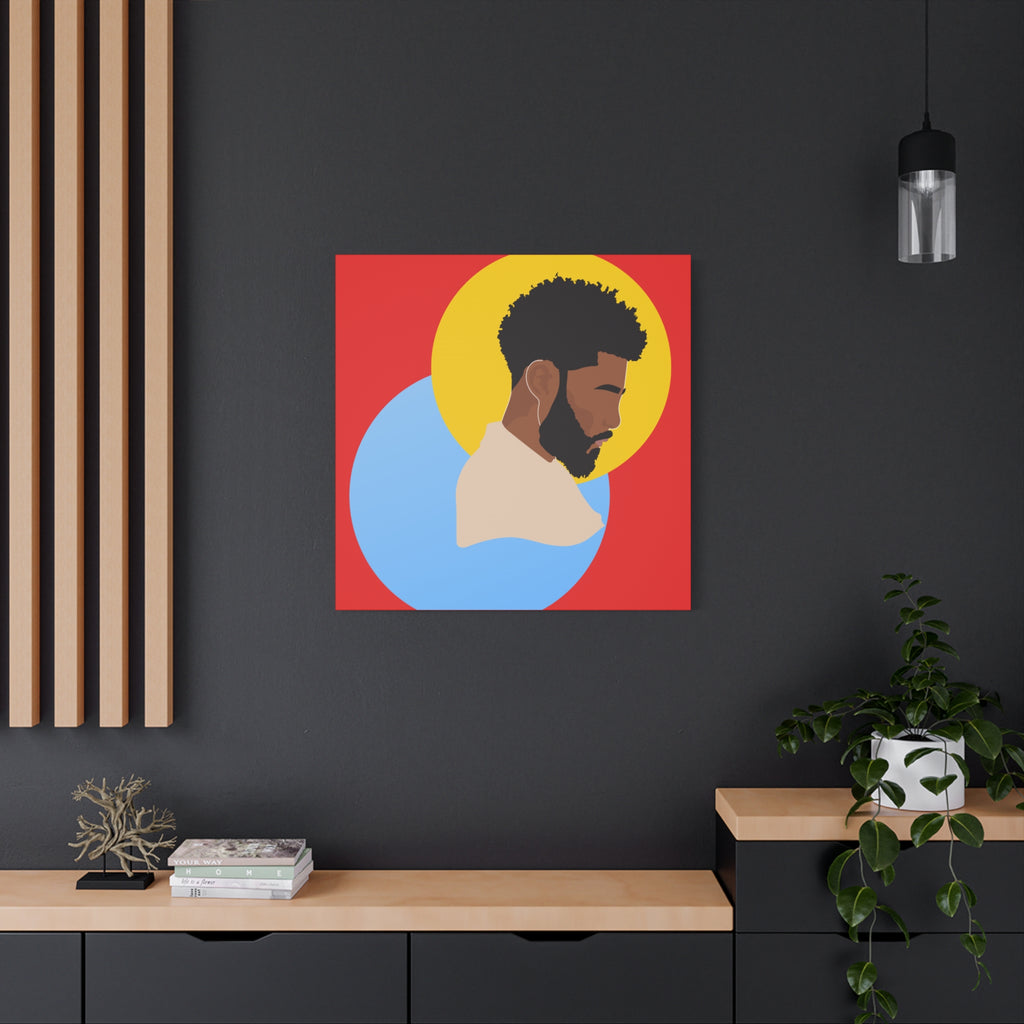Male Silhouette — Canvas Art