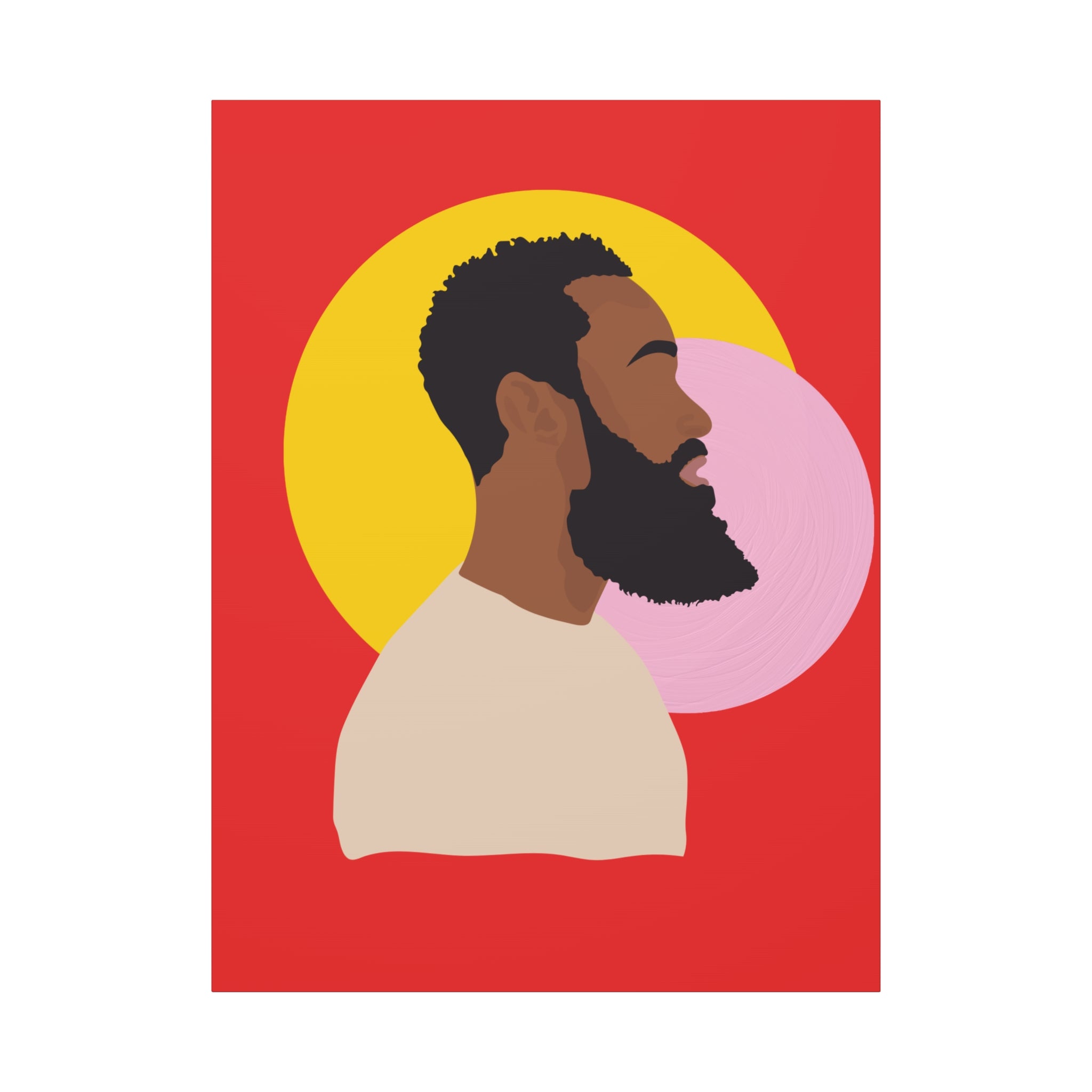 Bearded Man - Canvas Art