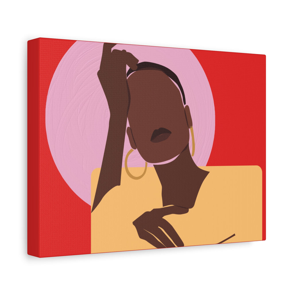 Abstract Afrocentric Portrait - Canvas Art
