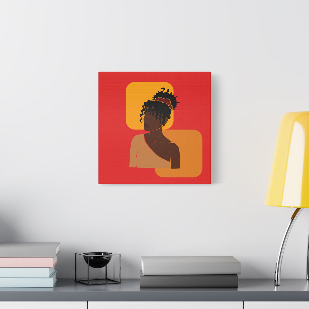 Afrocentric Black Woman - Canvas Art