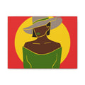 Afro Woman with Hat – Canvas Art