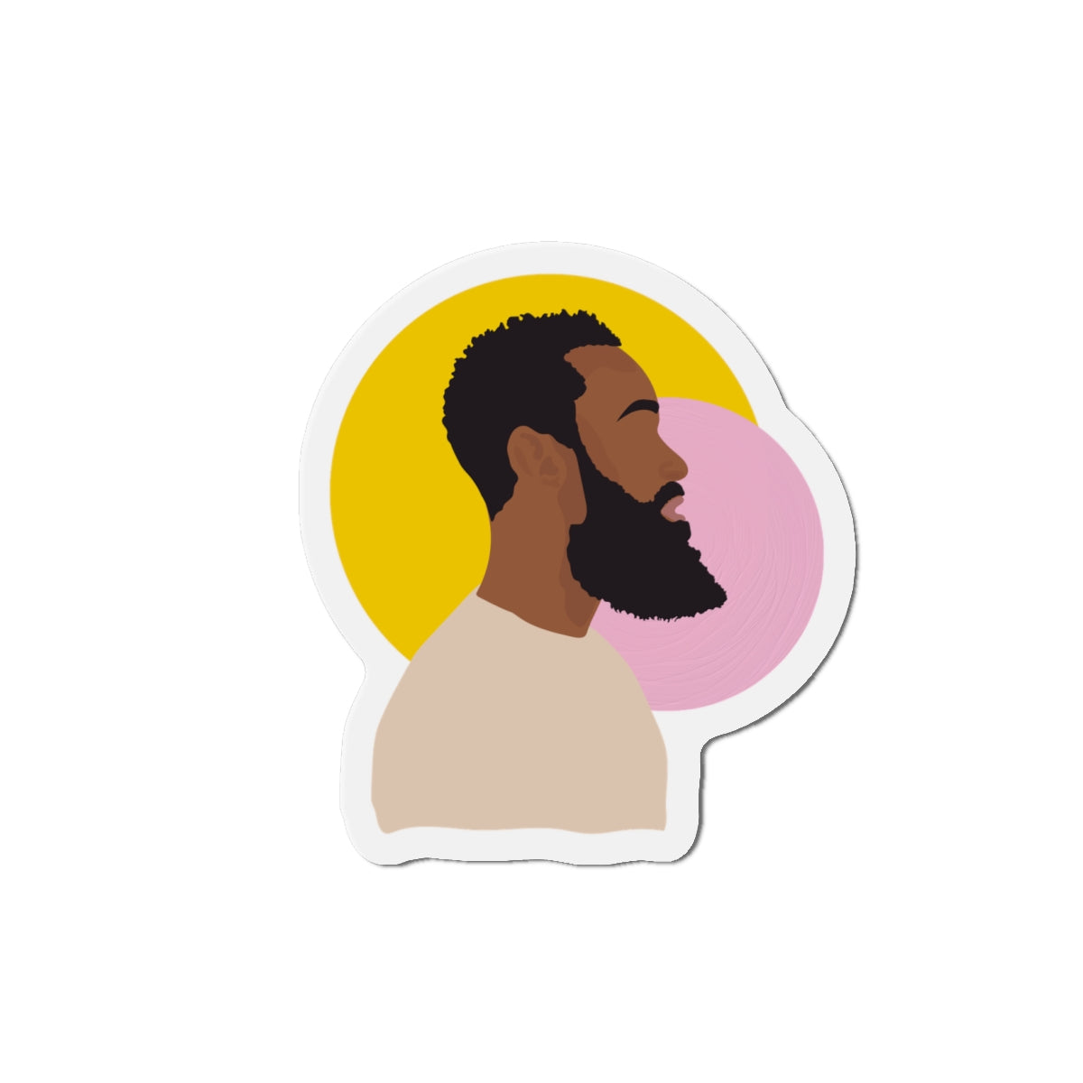Bearded Profile – Magnet