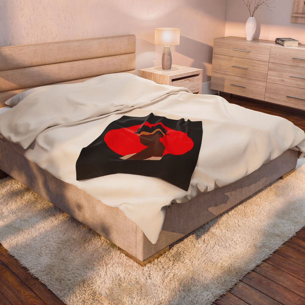 Bold Red Woman - Blanket