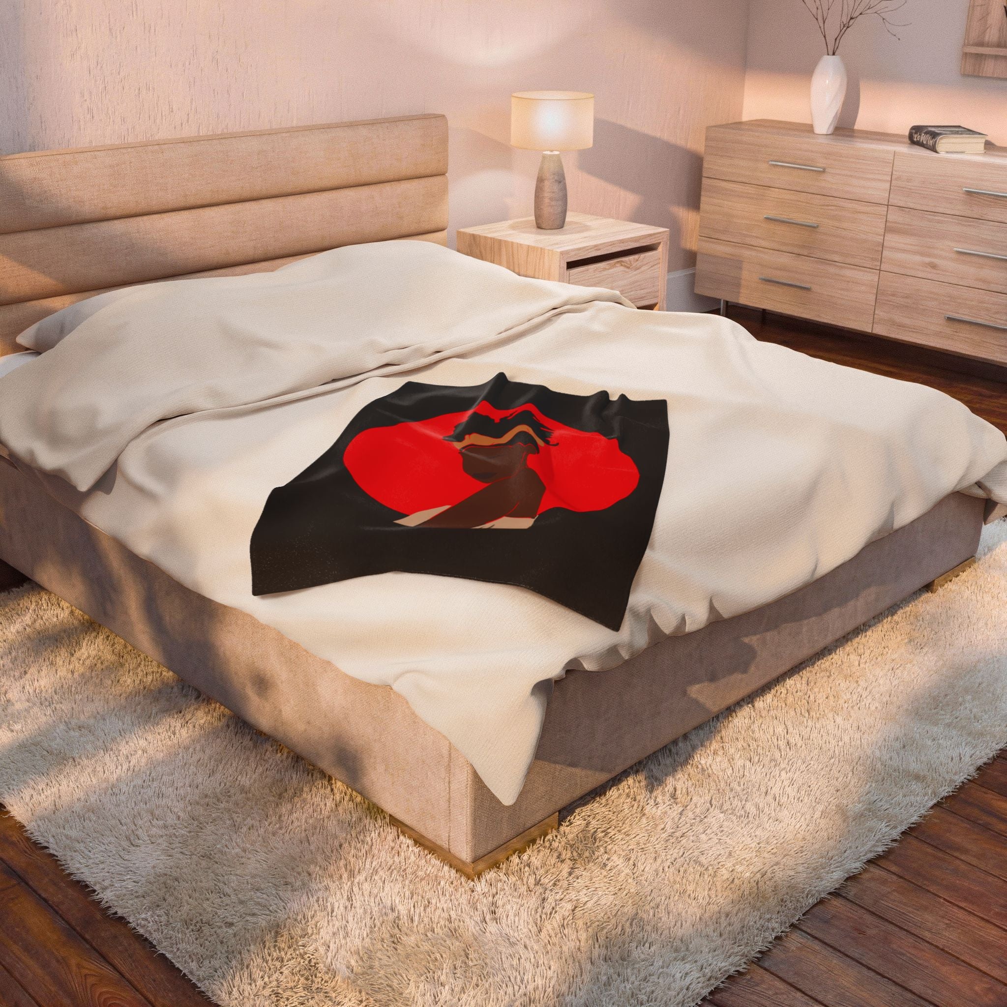 Bold Red Woman - Blanket