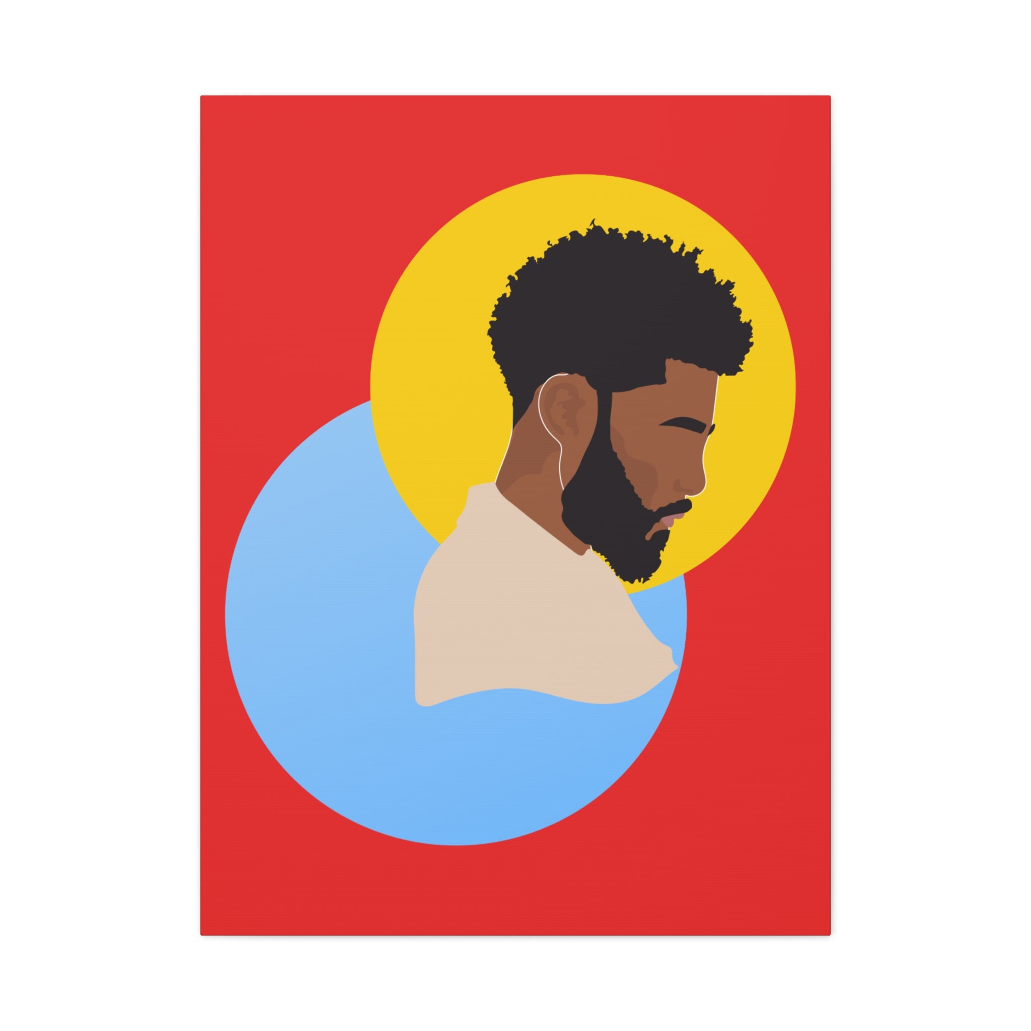 Male Silhouette — Canvas Art