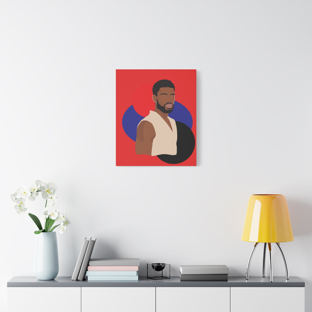 Minimalist Afro Male – Canvas Art
