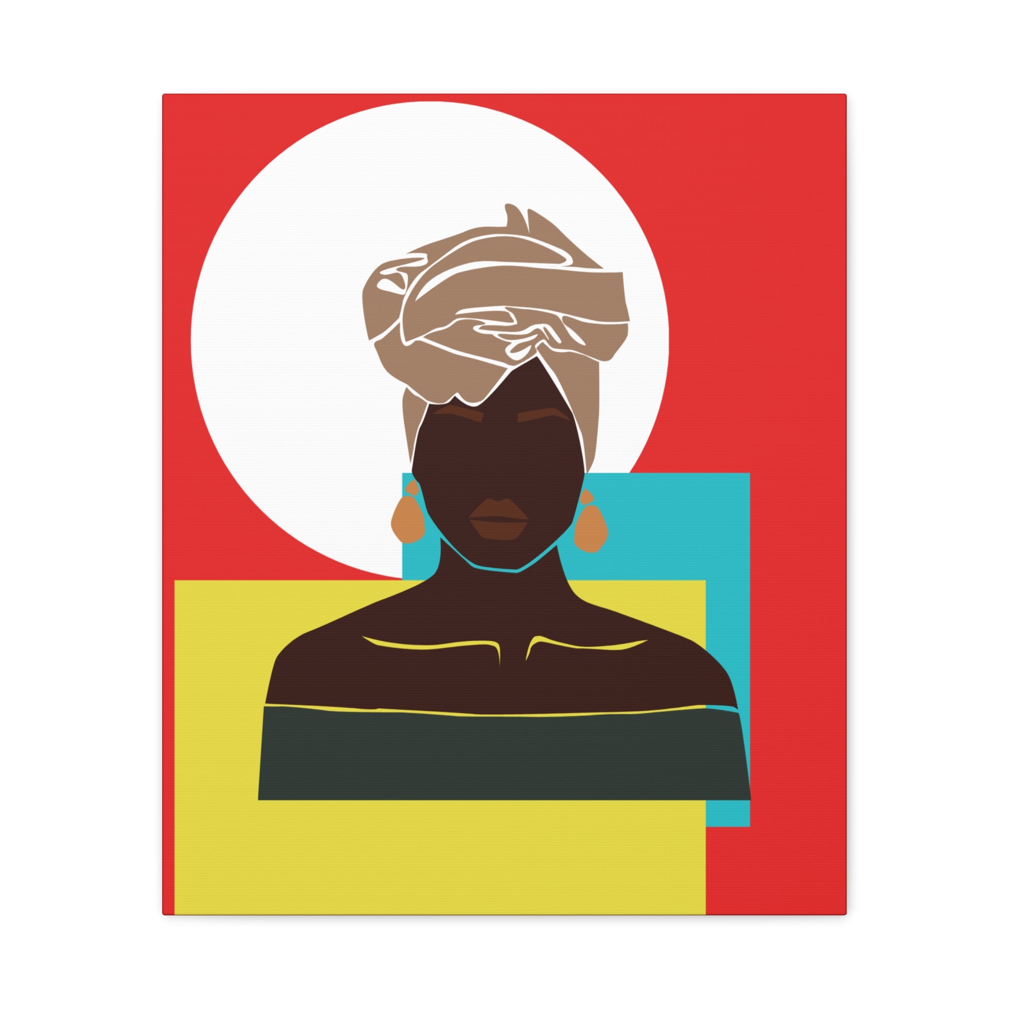 Headwrap Woman — Canvas Art