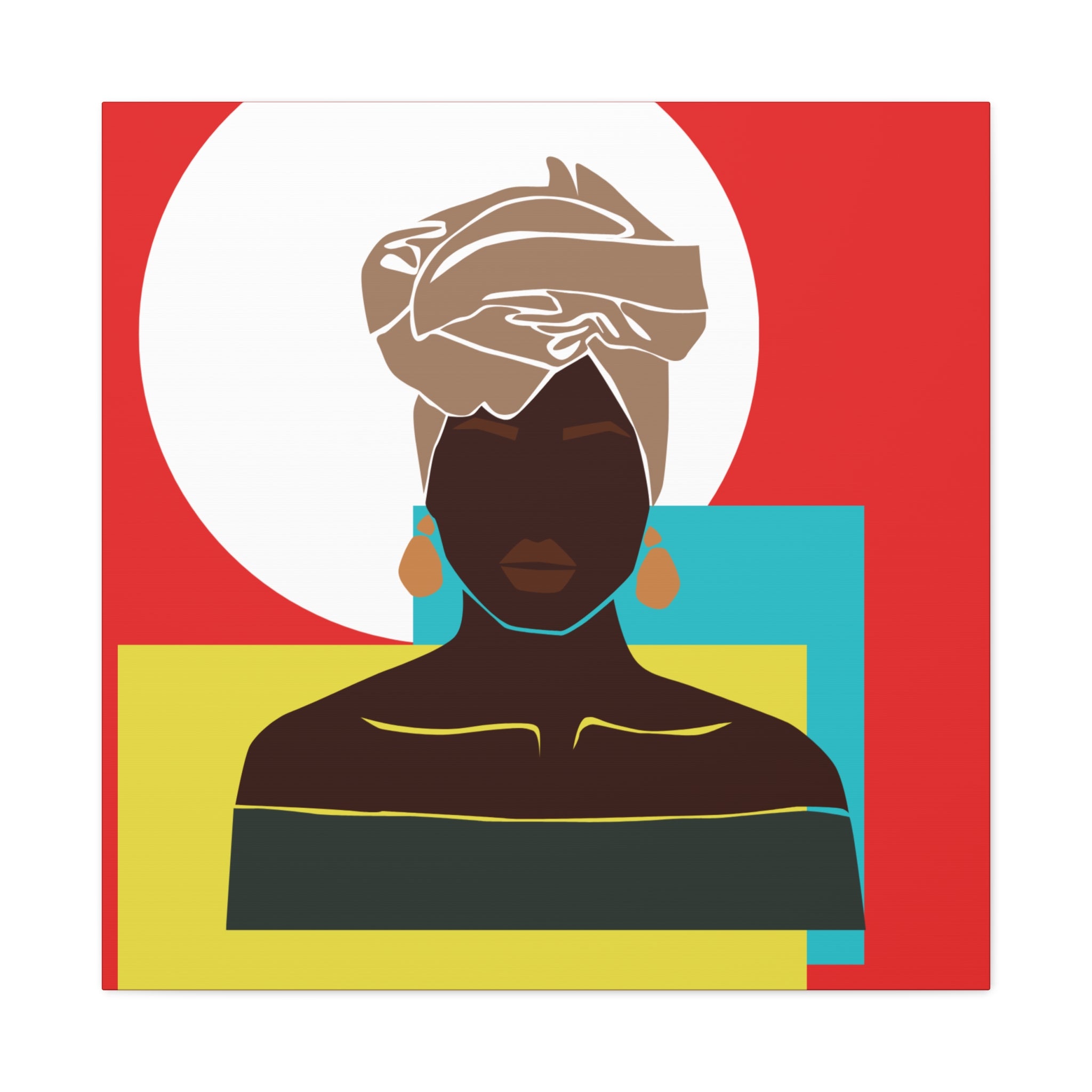 Headwrap Woman — Canvas Art