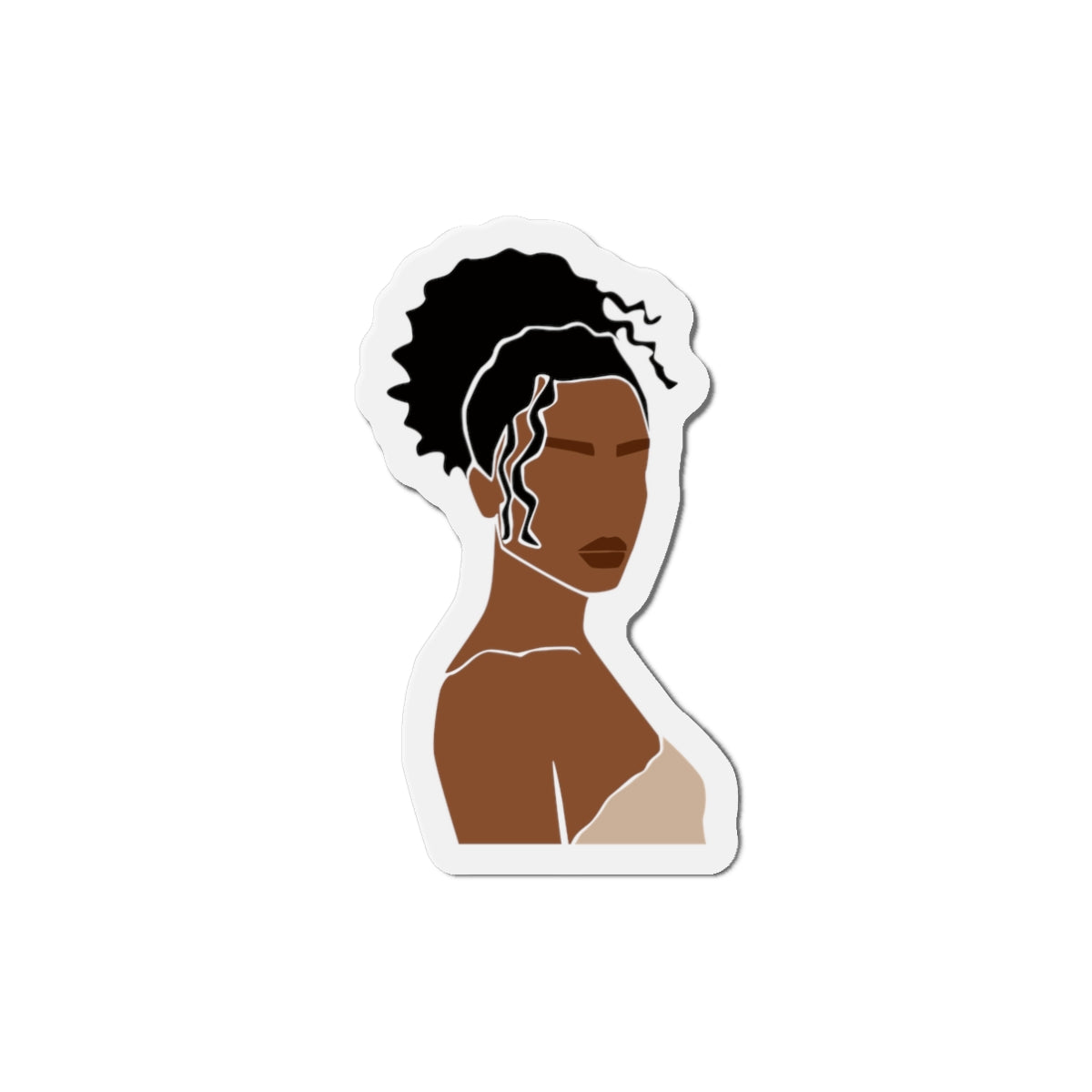Minimal Brown Skin Woman — Magnet