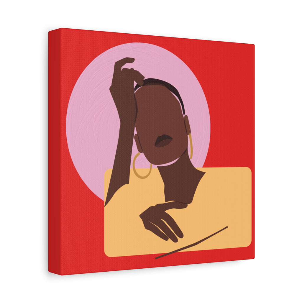 Abstract Afrocentric Portrait - Canvas Art
