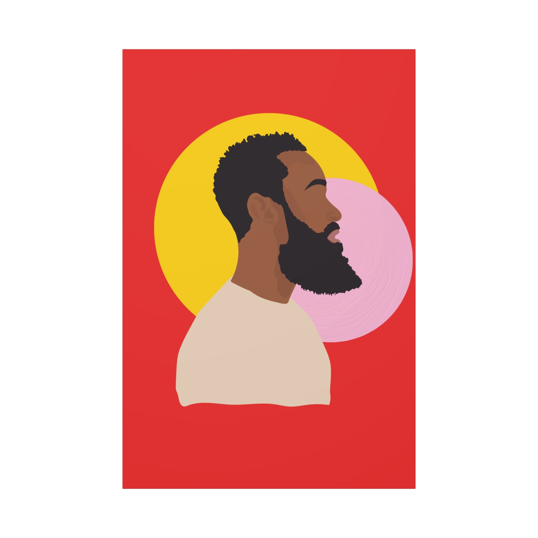 Bearded Man - Canvas Art